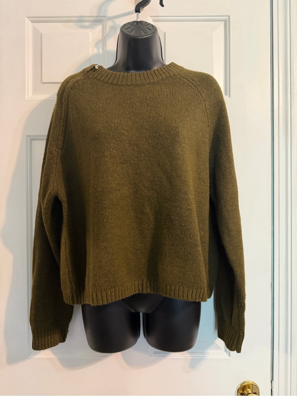 Sanctuary Olive Crewneck Pullover Sweater